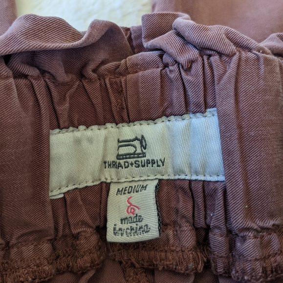 🌷3/15🌷 Thread & Supply Dust Rose High Waist Wide Legged Pants Size M - Picture 4 of 8
